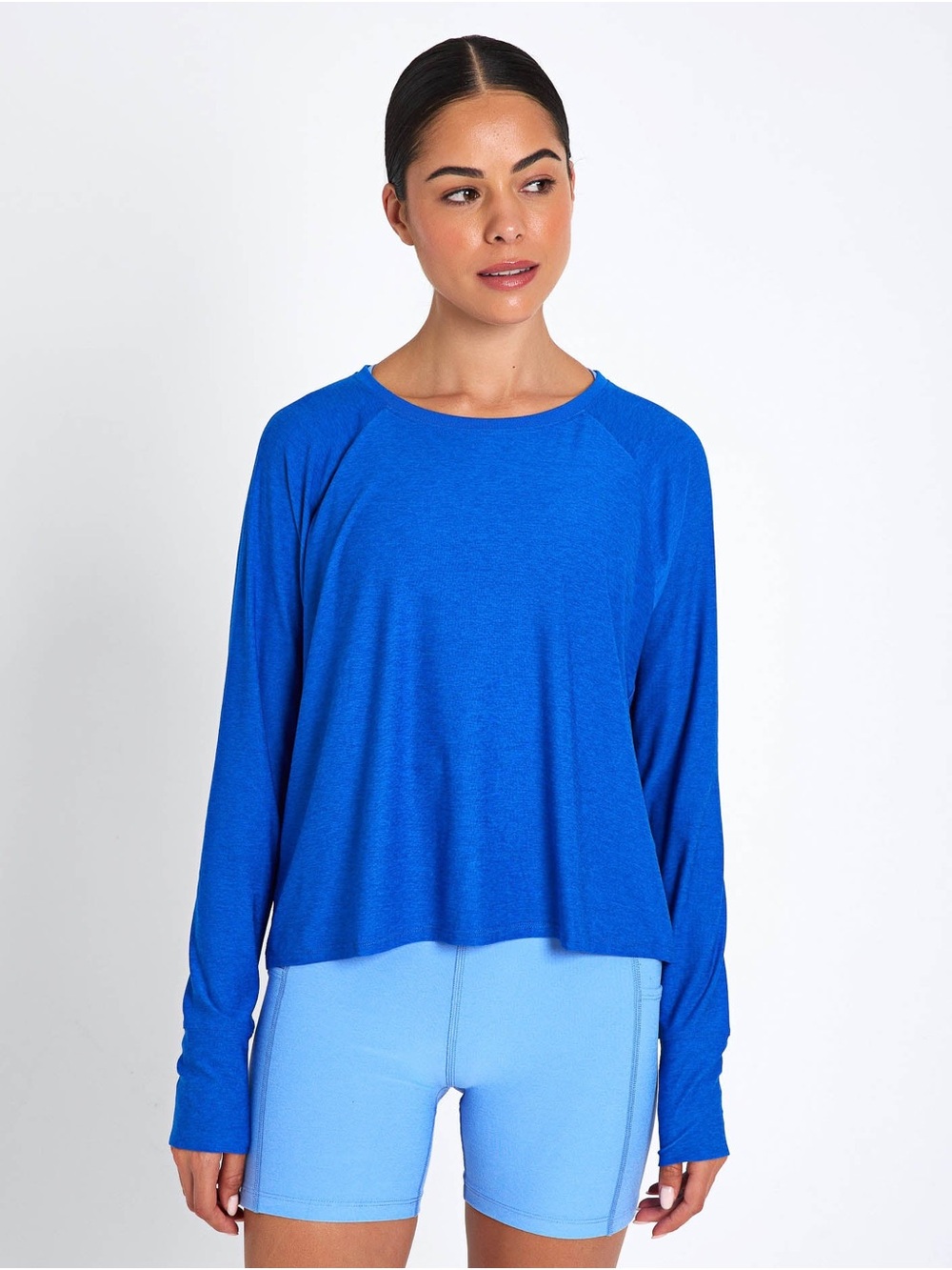 Beyond Yoga Long Sleeve Daydream Pullowver Court Blue XS